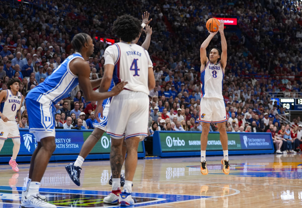 Ku Small KU’s small-ball lineup gets trial by fire in Duke exhibition - KU Sports